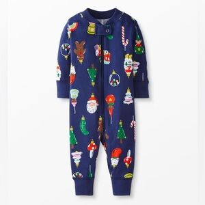 Hanna Andersson Zip Footless Sleeper Christmas/Holiday size 6-12 months